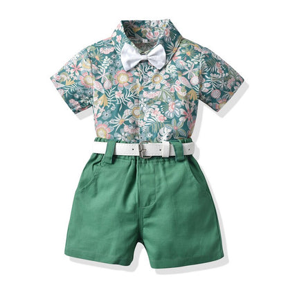 Baby Brother and Sister Matching Floral Hawaiian Outfit Sets childrensterritory