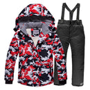Kids Waterproof Warm Fleece Snow Suits Set childrensterritory