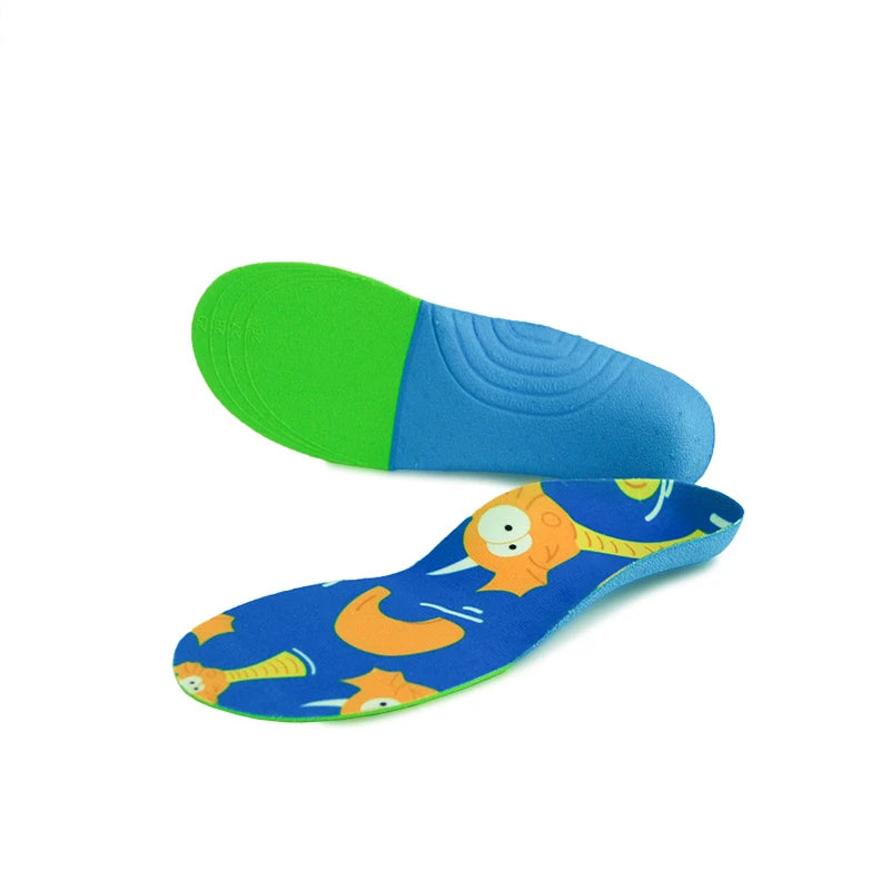 Kids Cartoon Animal Prints Flatfeet Sneakers Insoles childrensterritory