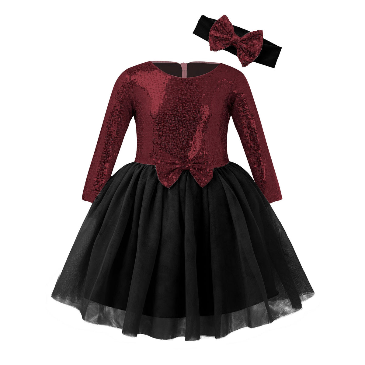 Flower Sequins Formal Dresses for Kids Girls Birthday/Baptism childrensterritory