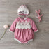 Newborn Lace Rompers With Hats for Summer childrensterritory