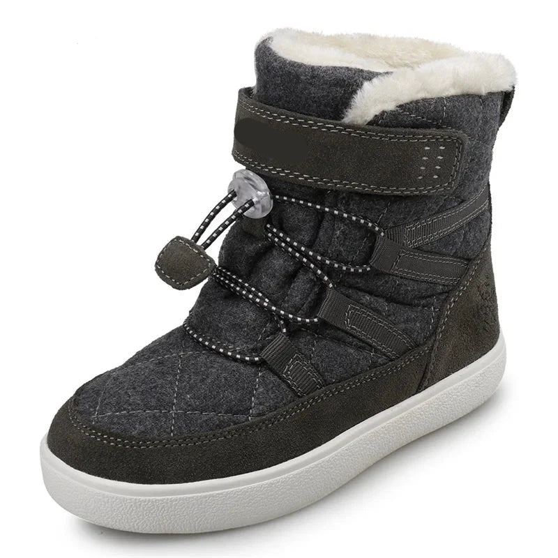 Kids Fashion Warm Snow Boots With Plush Lining childrensterritory