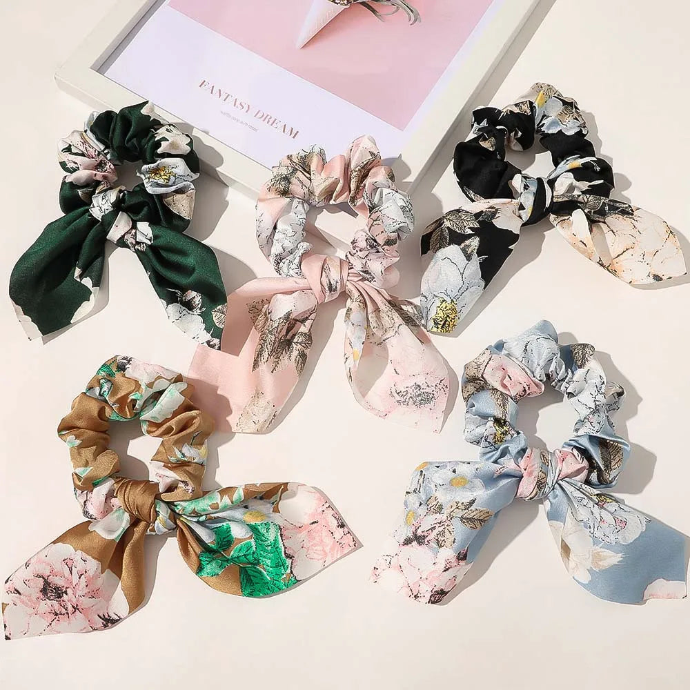 Elastic Ribbon Bow Hair Band for Girls