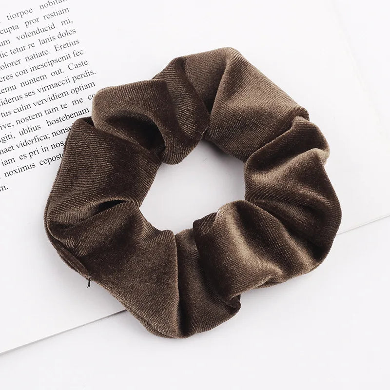 Velvet Scrunchie Hairband For Girls