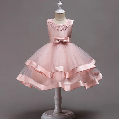 Elegant Baby/Kids Girls Lace Design Flower Dresses childrensterritory