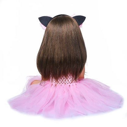 55cm Reborn Pink Princess Baby Girl Doll childrensterritory