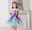 Kids Girls Mermaid Teal and Pearls Sparkly Tutu Dress for Party childrensterritory