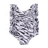 Kids Girl Solid and Printed Ruffle Sleeveless Swimwear childrensterritory