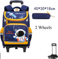 Space Theme Kids Boys School Rolling Backpacks childrensterritory