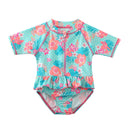 Toddler/Baby Girl Ruffle Printed One Piece Swimsuits
