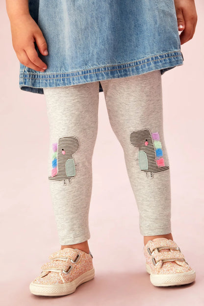 Lovely Cartoon Design Soft Cotton Leggings for Girls childrensterritory