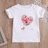 Stylish Cartoon Print Kids Girls Casual T-shirts childrensterritory