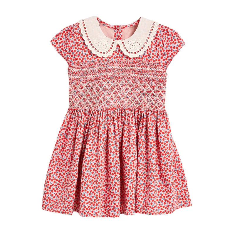 Short Sleeves Printed Casual Dresses For Girls childrensterritory