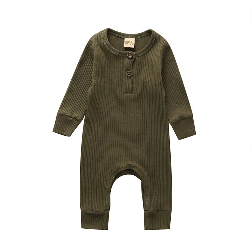 Baby Boys/Girls Long Sleeve Cotton Romper