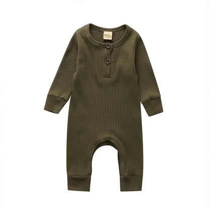 Baby Boys/Girls Long Sleeve Cotton Romper