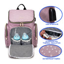 Waterproof Multifunctional Baby Diaper Bag with USB Charging