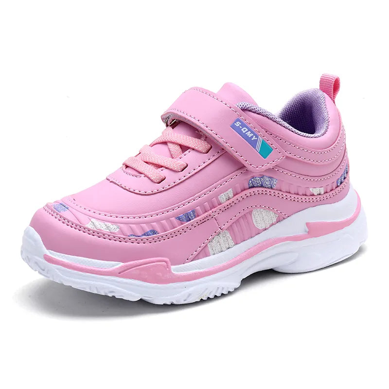 Kids Girls Breathable Waterproof Running Sneakers childrensterritory