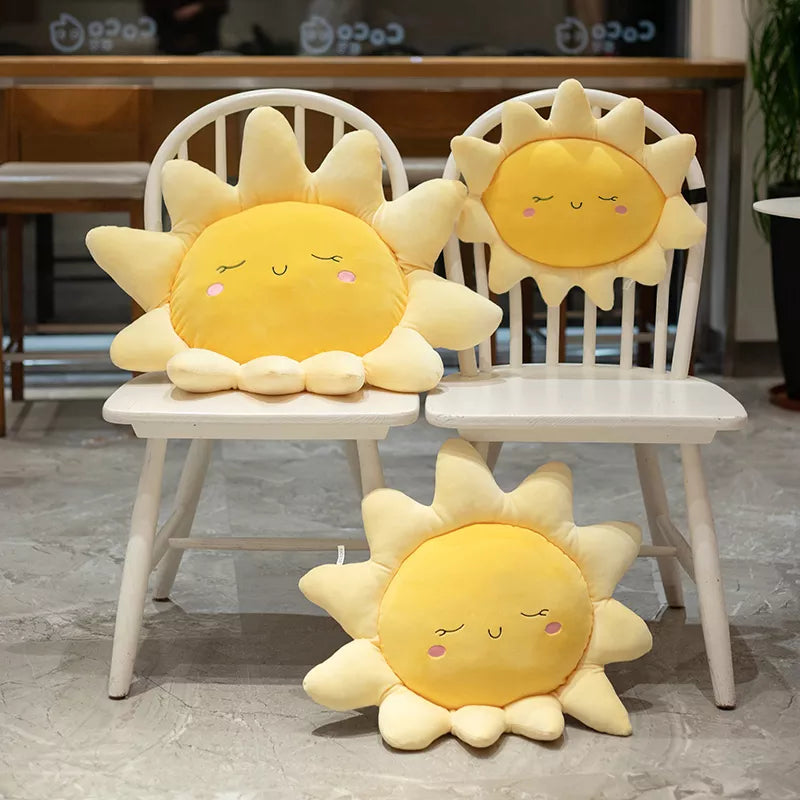 1Pc Sun and Clouds Design Ultra Soft Stuffed Baby Pillows childrensterritory