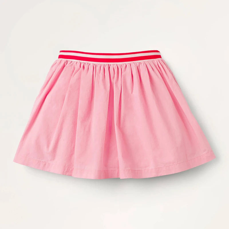 Little Girls Pretty Rabbit Floral Design Summer Skirt childrensterritory