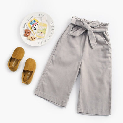 Little Girls Casual Long Pants Winter Trousers with Pockets childrensterritory