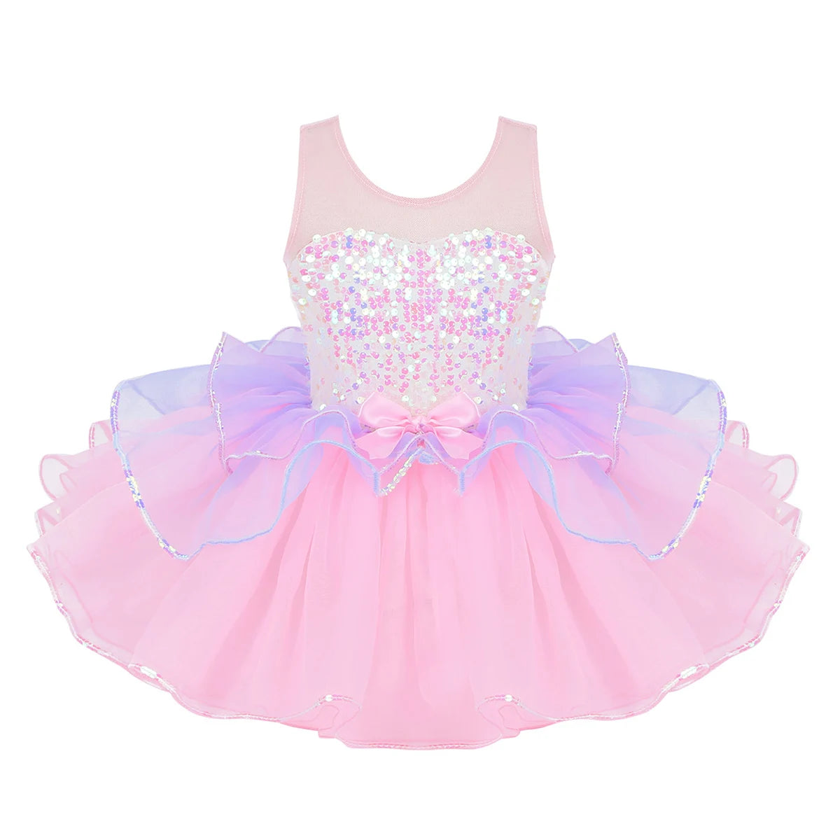 Shiny Sequins Design Tutu Ballet Dress for Little Girls childrensterritory