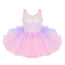 Shiny Sequins Design Tutu Ballet Dress for Little Girls childrensterritory