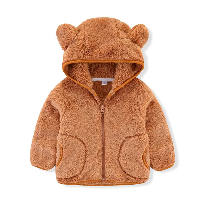 Toddler Boys Girls Warm Fleece Colorful Hoodies Jackets childrensterritory