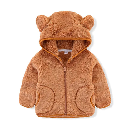 Toddler Boys Girls Warm Fleece Colorful Hoodies Jackets childrensterritory