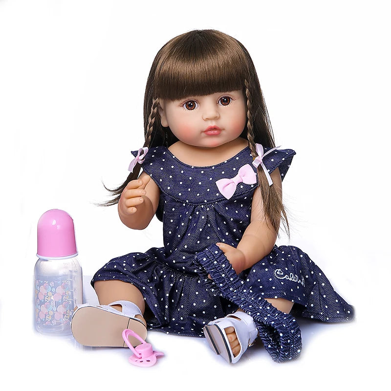 High Quality 50CM Full Body Soft Silicone Doll for Girls