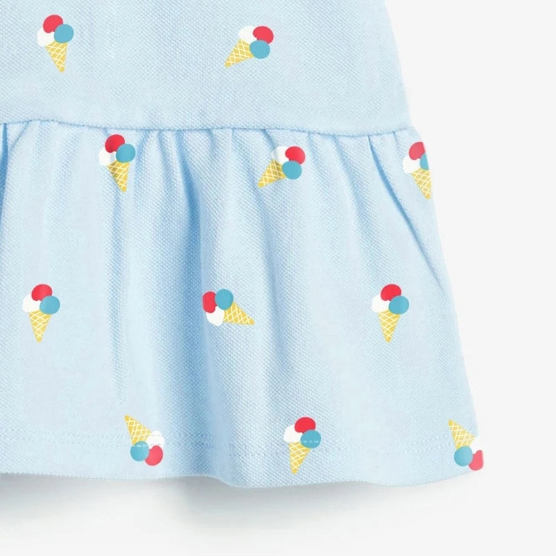 Collar Design Girls Casual Summer Dresses