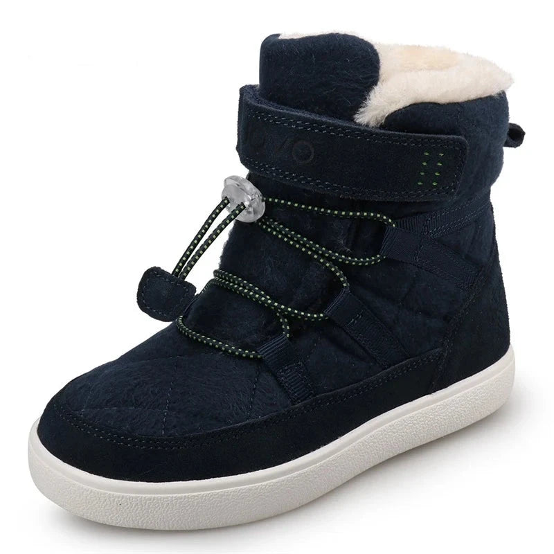 Kids Fashion Warm Snow Boots With Plush Lining childrensterritory