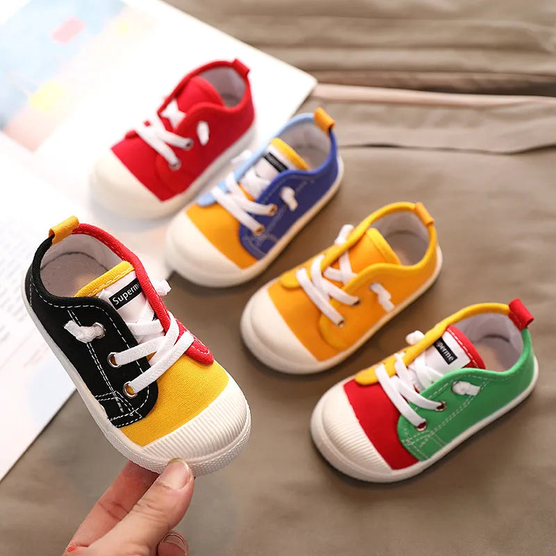 Kids Boys Lace-up Casual Canvas Shoes/Sneakers childrensterritory