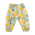Baby Girl Floral Print Cotton Pants in Holiday Style childrensterritory