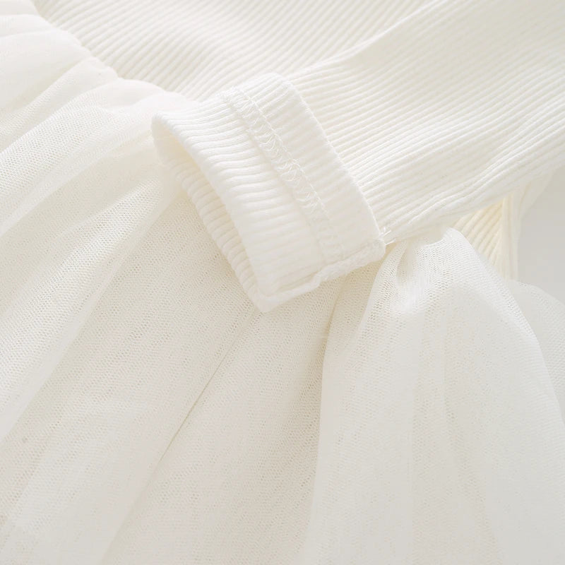 Baby Girls' Collar Design Elegant Winter Outfits