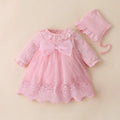 Newborn Girl Christening Dresses Set (Shoes, Tights & Long Socks) childrensterritory