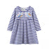 Colorful Cartoon Print Kids Girls Preppy Style Dresses childrensterritory