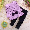 Baby Girls’ Winter Clothing Set with Bow Design childrensterritory