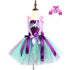 Kids Girls Mermaid Teal and Pearls Sparkly Tutu Dress for Party childrensterritory