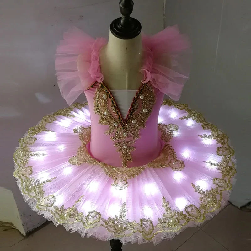 Led Light Ballerina Pancake Tutu Dress for Girls and Women childrensterritory