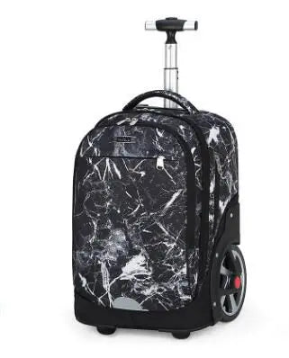 Waterproof Printed Wheeled Backpack For Kids/Adults