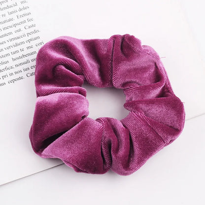 Velvet Scrunchie Hairband For Girls