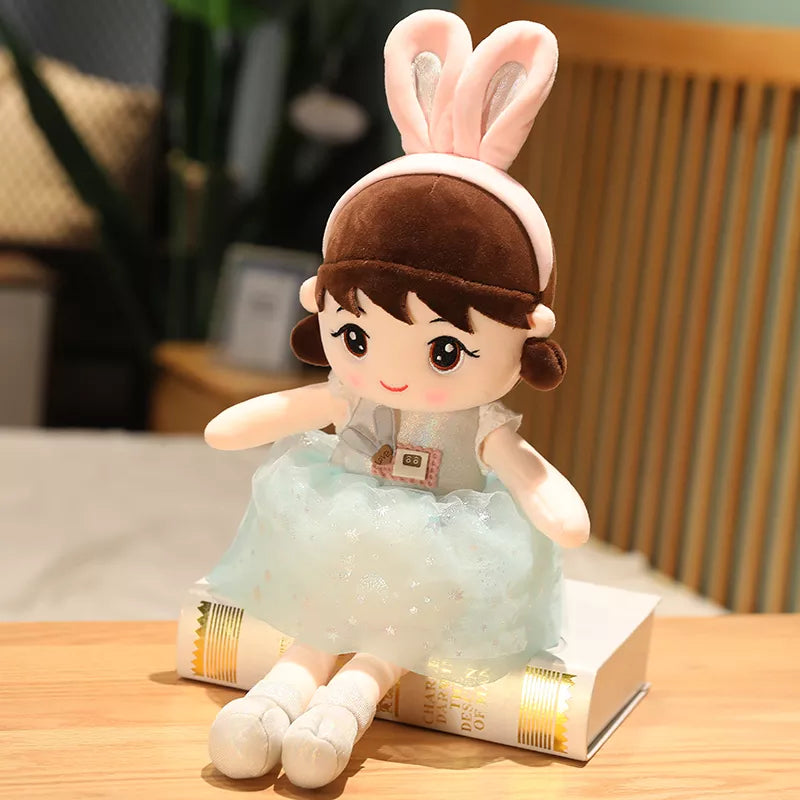 45cm Lovely Soft Stuffed Kawaii Plush Girl Dolls with Rabbit Ear childrensterritory