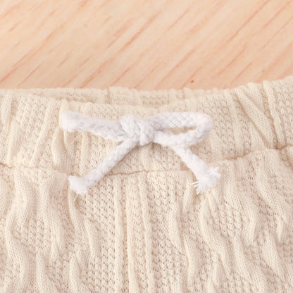 Baby Girl Knitting Romper Tops &amp; Pants Suit