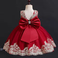 Kids Girls Big Bow and Lace Design Tutu Princess Dresses childrensterritory
