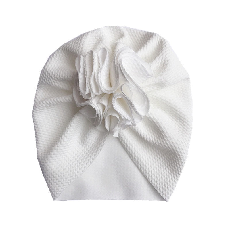 Baby Girl Donut Beanie Warm Flower Headwrap childrensterritory