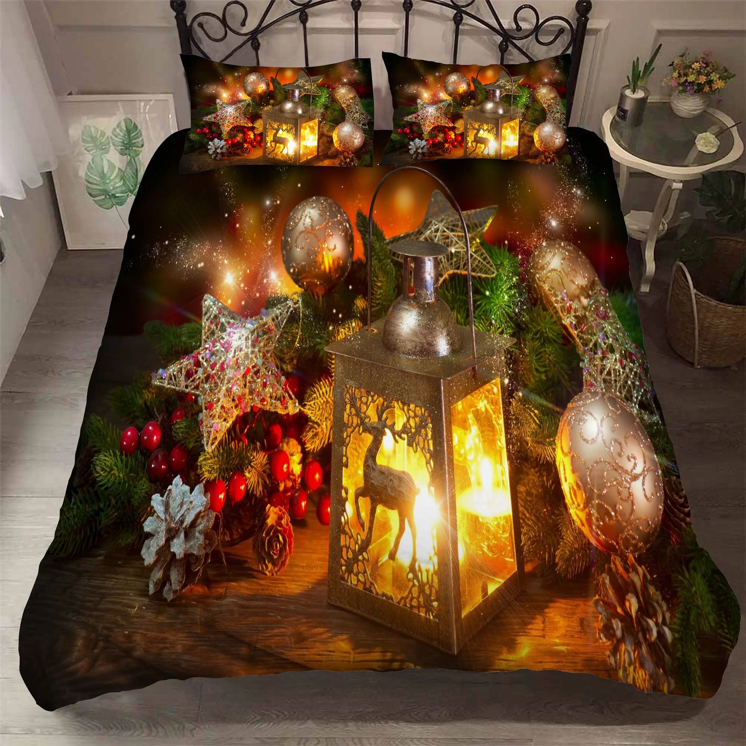 Santa Claus and Christmas Print: All Sizes of Bedding Sets childrensterritory