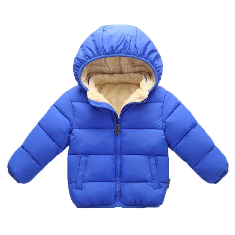 Baby/Kids Warm Plush Thicken Fur Hooded Jackets childrensterritory
