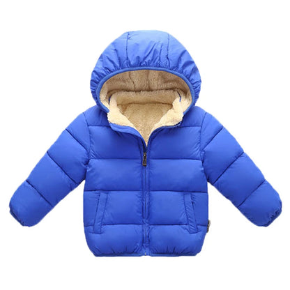 Baby/Kids Warm Plush Thicken Fur Hooded Jackets childrensterritory