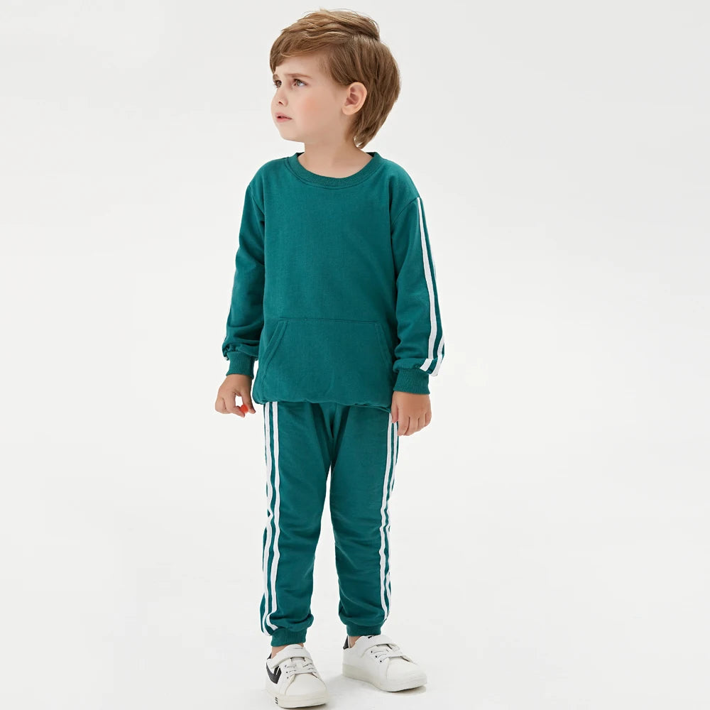 Baby Kids Solid Colour Winter Clothing Set