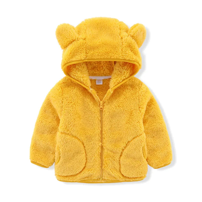 Toddler Boys Girls Warm Fleece Colorful Hoodies Jackets childrensterritory